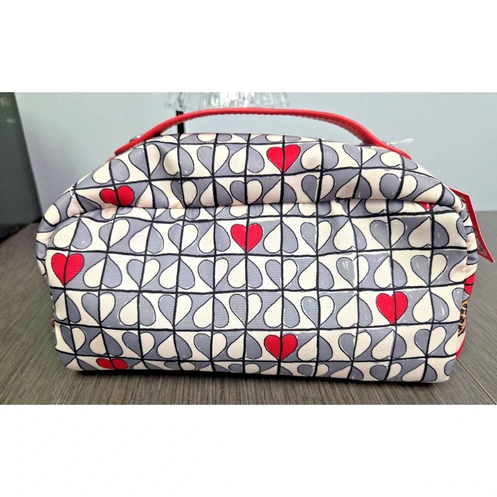 NWT Brighton Wild Love Cosmetic Bag Travel Bag Hearts Leopard w/ bonus pouch $78
